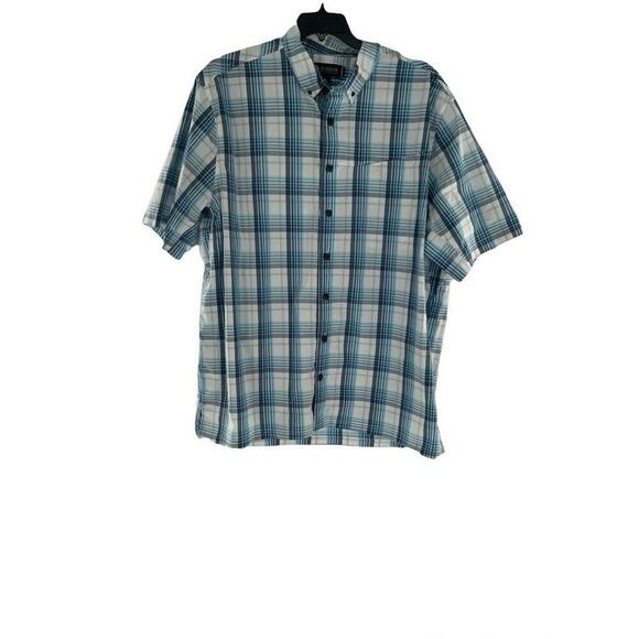 Duluth Trading Alaskan Hardgear Madras Shirt Mens 2XL Tall Short Sleeve Preppy - Picture 4 of 9